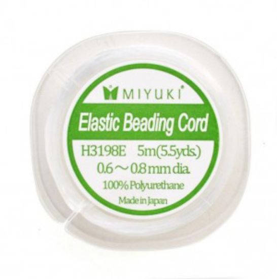 Picture of Miyuki Elastic Beading Cord 0,80mm White x5m
