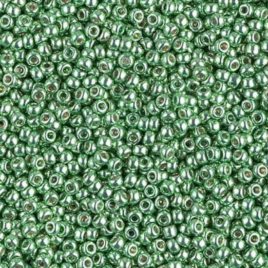 Picture of Miyuki Rocaille 11/0 4214 Duracoat Galvanized Dark Mint Green x10g