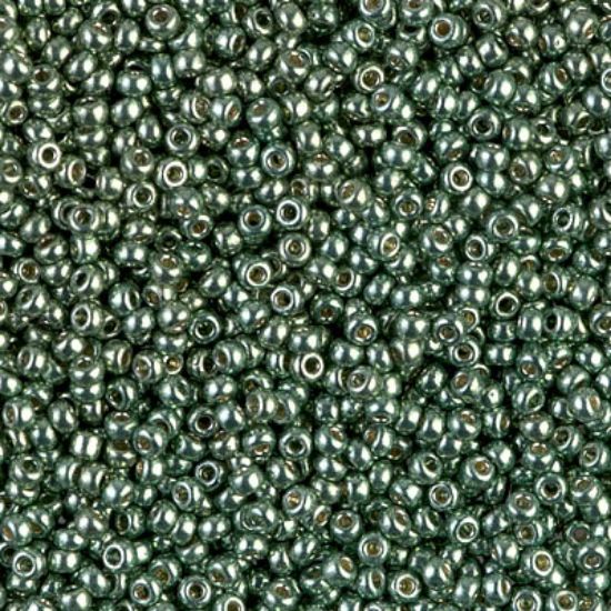 Picture of Miyuki Rocaille 11/0 4215 Duracoat Galvanized Sea Green x10g