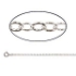 Picture of 925 Silver Necklace 46cm Flat Cable Chain 1.6mm x1