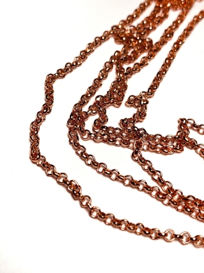 Picture of Jasseron Chain 2mm Rose Gold x1m