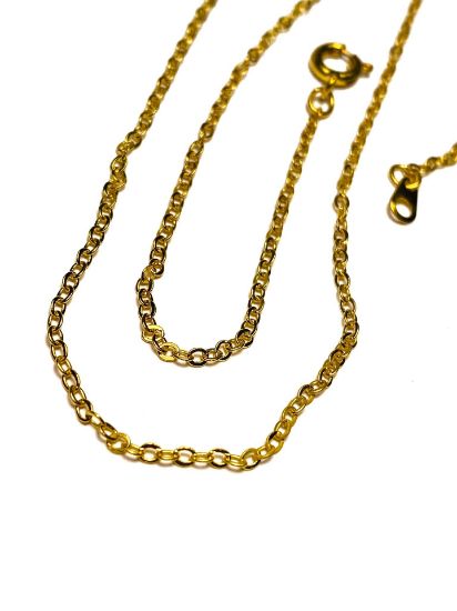 Picture of Necklace 40cm Jasseron Chain 2mm Gold Tone x1