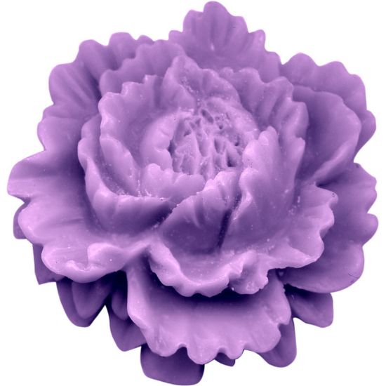 Picture of Resin Flower Vintage Rose 45mm Purple x1