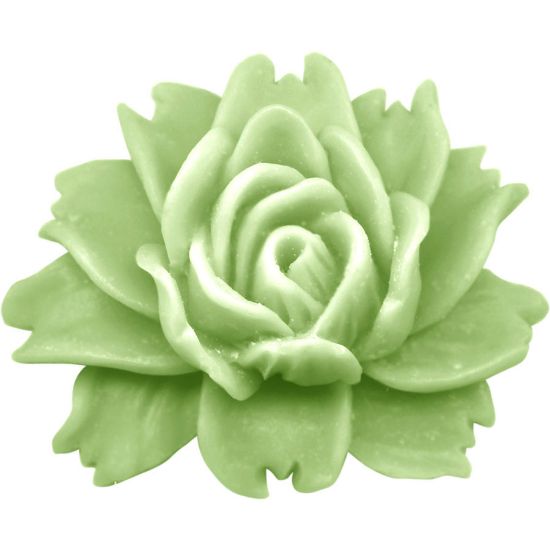 Picture of Resin Flower Rose 45 mm Mint Green x1