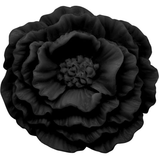 Picture of Resin Flower 45 mm Black x1