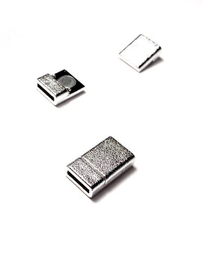 Picture of Acrylic Power Magnetic Clasp 10x2mm Silver x1