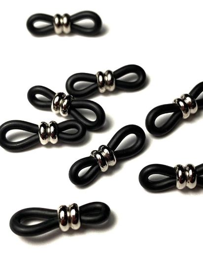 Picture of Eyeglass Holders 20x6mm Black x10