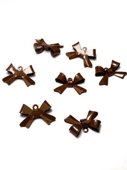 Picture of Bowknot 15x10mm Brown x5
