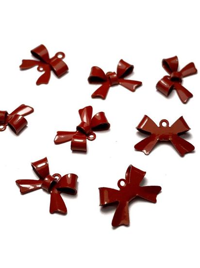 Picture of Bowknot 15x10mm Chocolate x5
