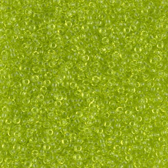 Picture of Miyuki Seed Beads 15/0 143 Transparent Chartreuse x10g
