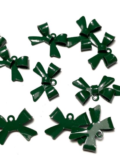 Picture of Bowknot 15x10mm Dark Green x5