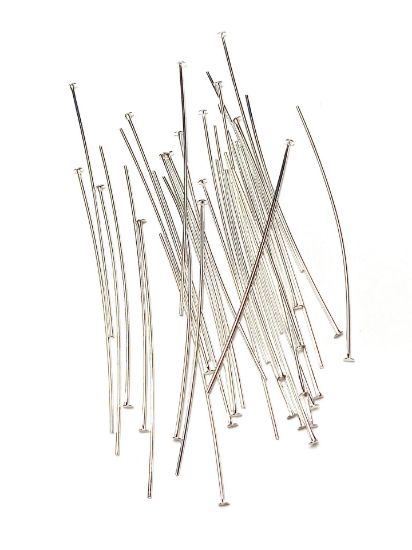 Picture of BULK - Headpin 50x0.7mm Shiny Silver x250