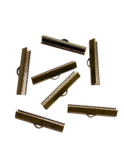 Picture of Flat End Crimp 35mm Bronze x20