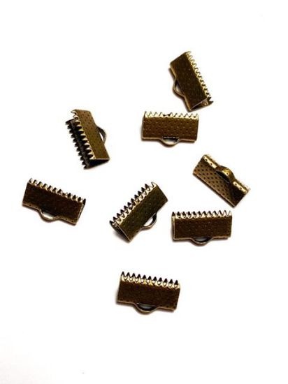 Picture of Flat End Crimp 13mm Bronze x20