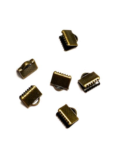 Picture of Flat End Crimp 8mm Bronze x20
