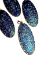 Picture of Vintage Bohemian Pendant 40x18mm oval Blue x1