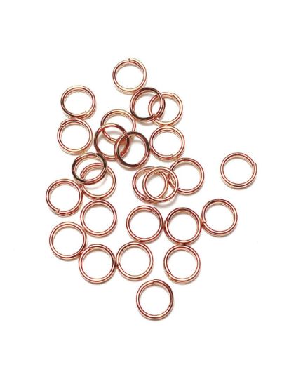 Picture of Split Ring 7mm Rose Gold Plate x20