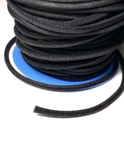 Picture of European Leather Cord 3.5mm Black x1m