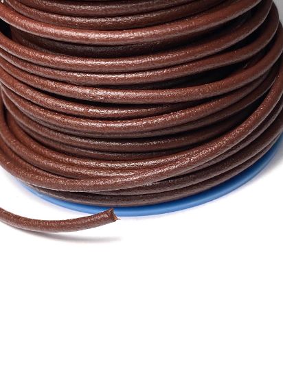 Picture of European Leather Cord 2.5mm Chocolate x1m