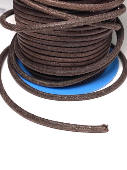 Picture of European Leather Cord 3.5mm Dark Brown x1m