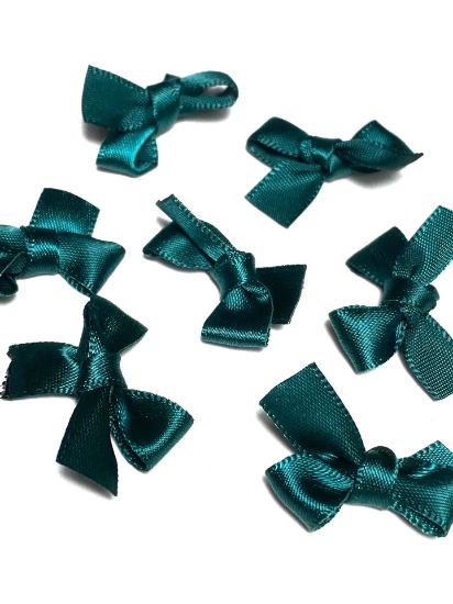 Picture of Bowknot Satin 30mm Dark Green x10