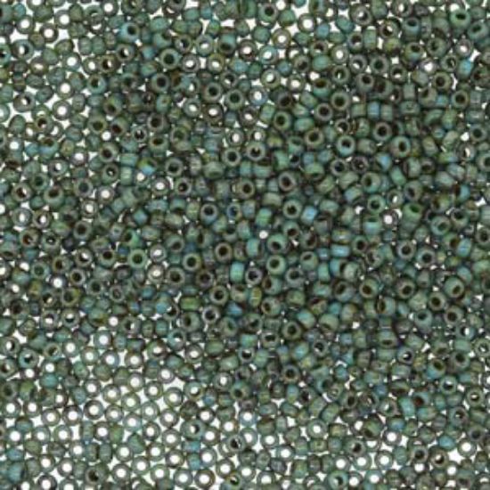 Picture of Miyuki Rocaille 15/0 4514 Picasso Seafoam Green x10g