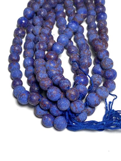 Picture of Vintage Pompei Beads 10mm Sapphire x25
