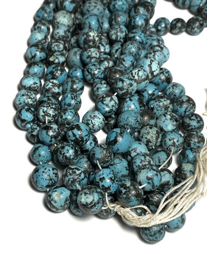 Picture of Vintage Pompei Beads 10mm Turquoise x25