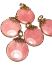 Picture of Vintage Pendant 26mm Pink x1