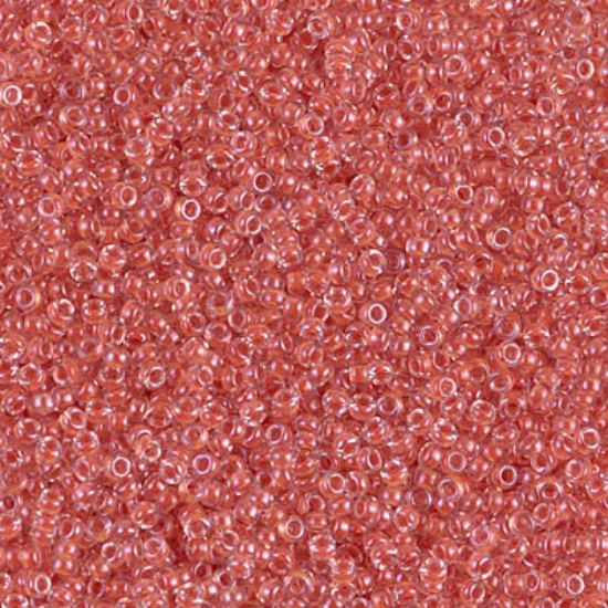 Picture of Miyuki Seed Beads 15/0 214 Salmon Lined Crystal x10g