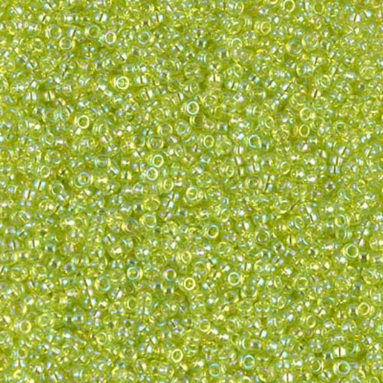 Picture of Miyuki Seed Beads 15/0 258 Transparent Chartreuse AB x10g