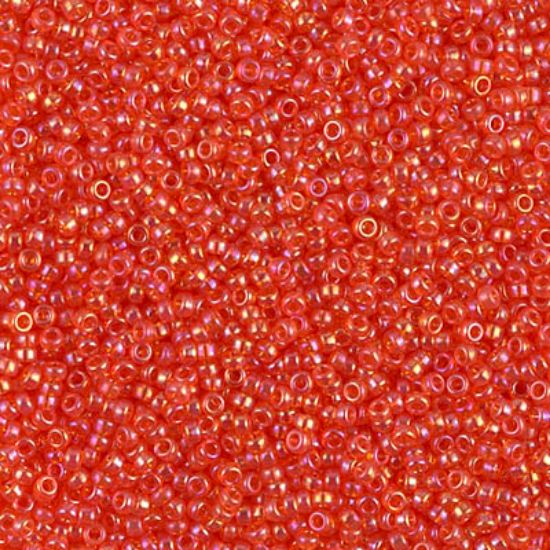 Picture of Miyuki Seed Beads 15/0 297 Transparent Tangerine AB x10g
