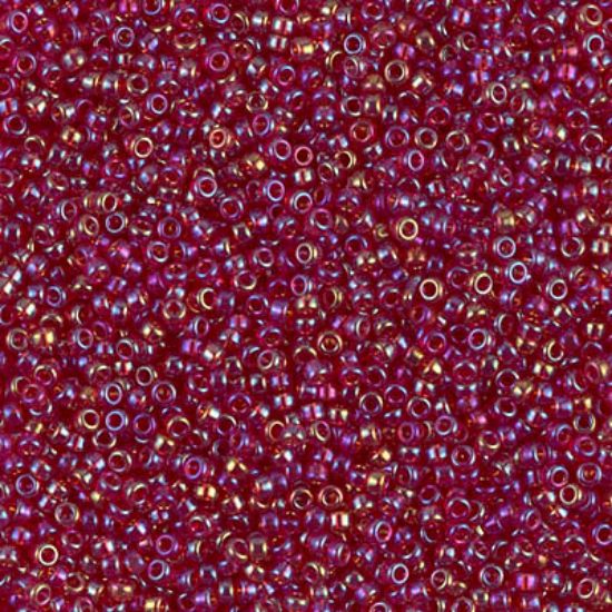 Picture of Miyuki Seed Beads 15/0 298 Transparent Ruby AB x10g