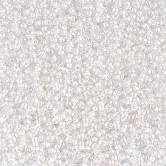 Picture of Miyuki Seed Beads 15/0 284 White Lined Crys AB x10g