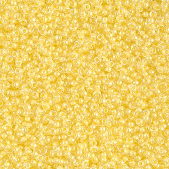 Picture of Miyuki Rocaille 15/0 201 Yellow Lined Crystal x10g