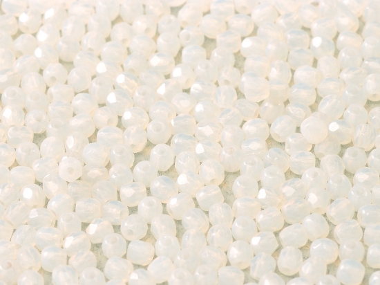 Picture of Fire-Polished 3mm Opal White x100