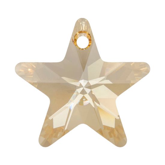 Picture of Swarovski 6715 Star Pendant 20mm Crystal Golden Shadow x1