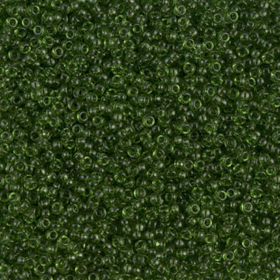 Picture of Miyuki Seed Beads 15/0 158 Transparent Olive Green x10g