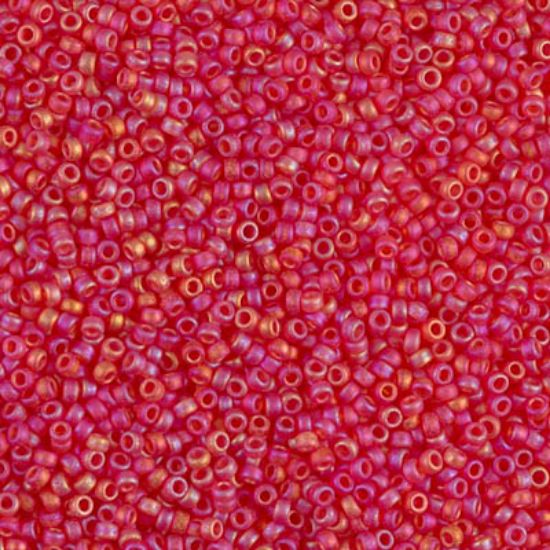 Picture of Miyuki Seed Beads 15/0 140FR Mat Light Red AB x10g