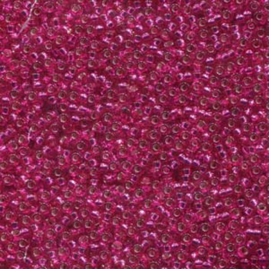 Picture of Miyuki Seed Beads 15/0 1436 Silver Lined Raspberry x10g