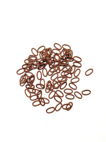 Picture of Jump Ring Oval 5x3mm Copper x20