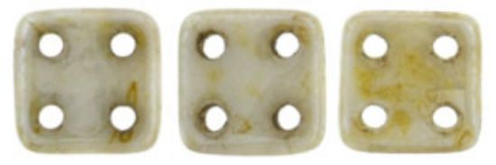 Picture of CzechMates QuadraTile 6mm Chalk Honey Drizzle  x10g