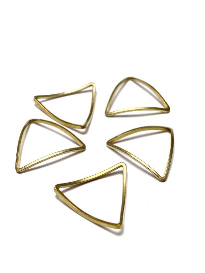 Picture of Component Triangle Wave 20mm Brass x5