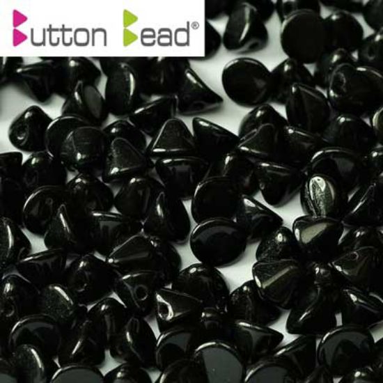 Picture of Button Bead 4mm Jet x50