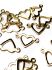 Picture of Spacer Heart 11x18mm Gold Tone x8