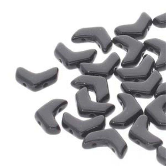 Picture of Chevron Duo 10x4mm Jet x30
