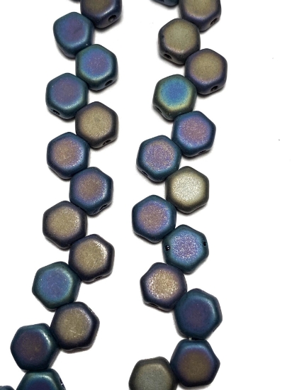 Picture of Honeycomb 6mm Jet White Iris Mat x30