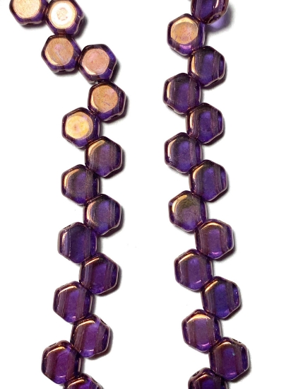 Picture of Honeycomb bead 6mm Tanzanite Vega x30