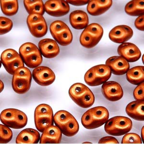 Picture of MiniDuo 2x4mm Bronze Fire Red x10g