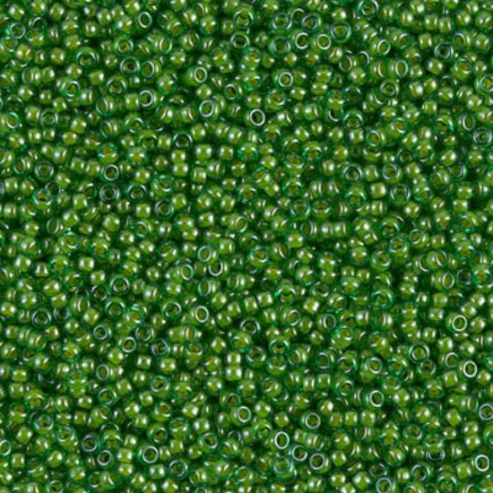 Bild von Miyuki Rocaille 15/0 2240 Lined Green/lime x10g